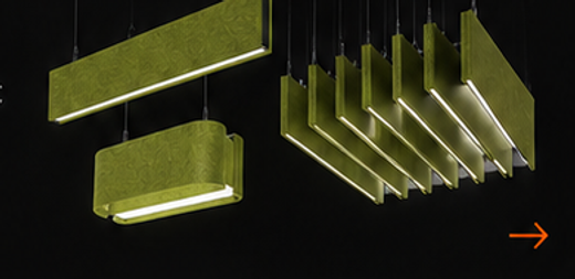 Natural Acoustic linear lighting product